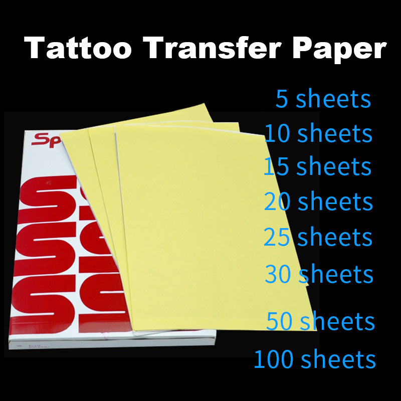 Can Be Repackaged Cross-Border Tattoo Transfer Paper Hand-Drawn Tattoo Transfer Machine Transfer Tattoo Pattern Four-Hand-Painted Paper A4 Paper
