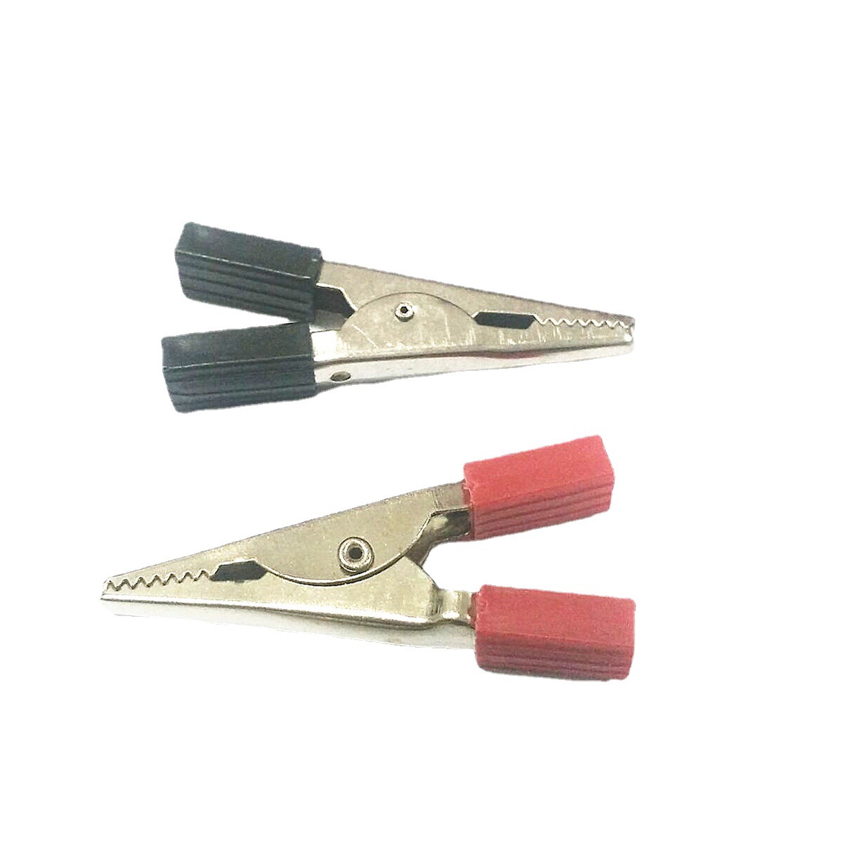 厂家直销 红色黑色大双柄 L52MM 鳄鱼夹 电池夹 电流夹 小夹子