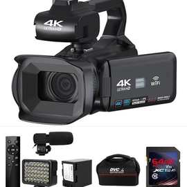 4寸触膜屏高清WIFI数码摄像机6400万像素4K摄录一体机 拍摄DV