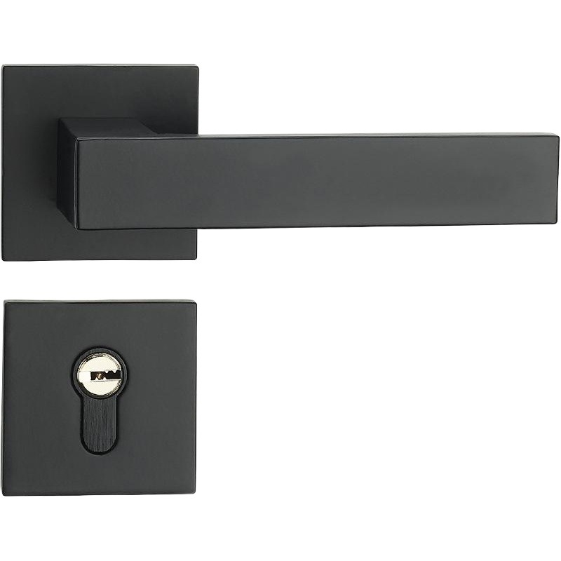 Cerradura de puerta de dormitorio de estilo europeo habitación de madera maciza cerradura de la puerta de hardware universal manija de la puerta cerradura dividida