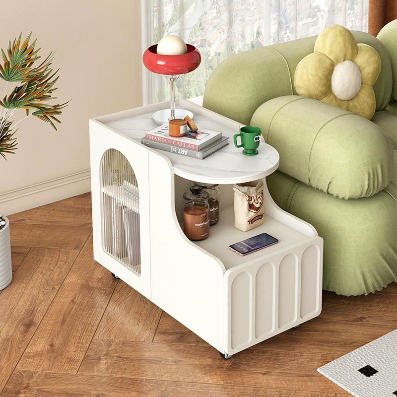 Крем-ветер съемный диван боковой шкаф несколько небольших блоков гостиная боковой шкаф современный простой боковой стол