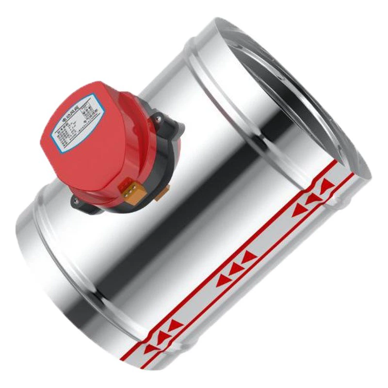 На складе 201 нержавеющая сталь регулирующий объем воздуха клапан Электрический круглый воздушный клапан спиральный воздушный канал уплотнение клапан-бабочка обратный клапан