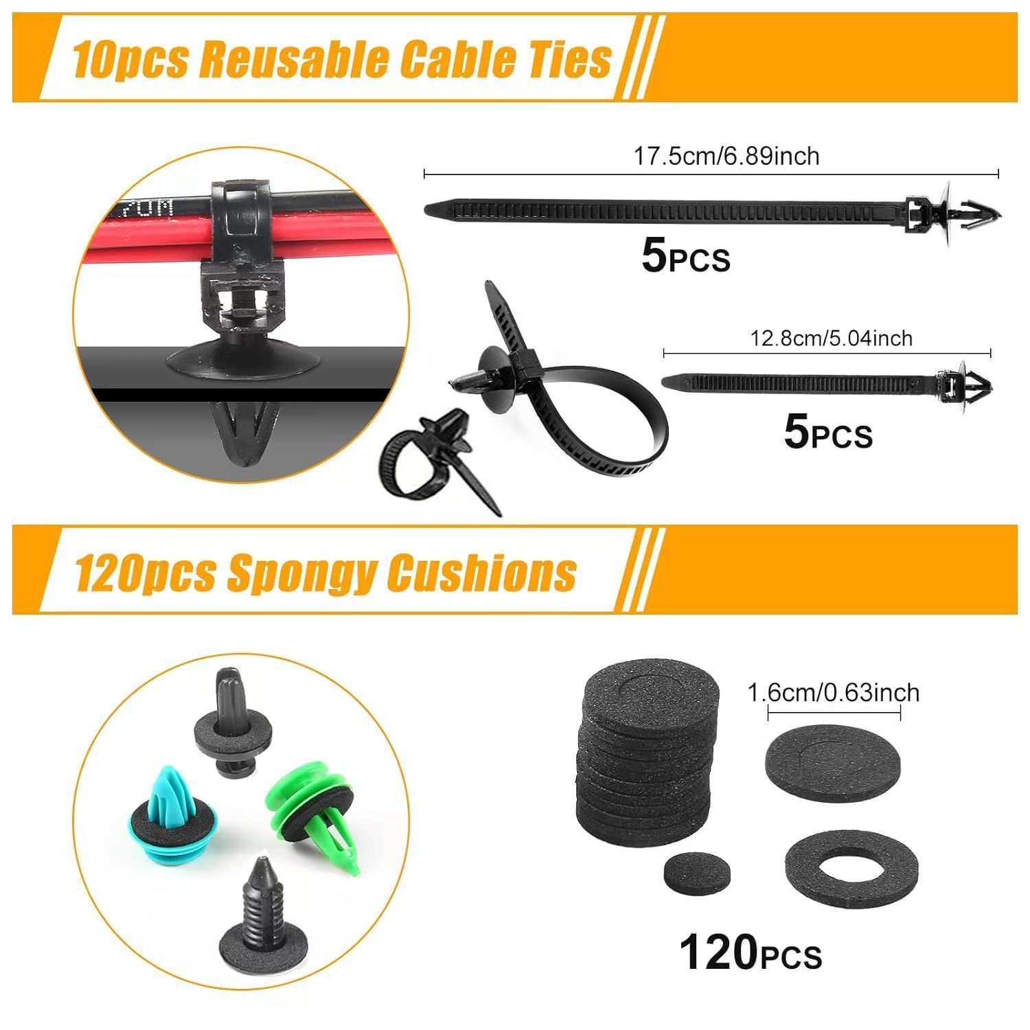 1240Pcs Boxed Buckle 32 Types of Car Bumper Fastener Kit Suitable for Toyota General Set