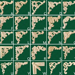 東陽の木彫りの実木の角の花の彫刻のデカールヨーロッパ式の家具の背景の壁の子供の家の結婚式は装飾の木彫りを画策します。