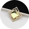 Square crystal from pearl, hair accessory, 12mm, wholesale