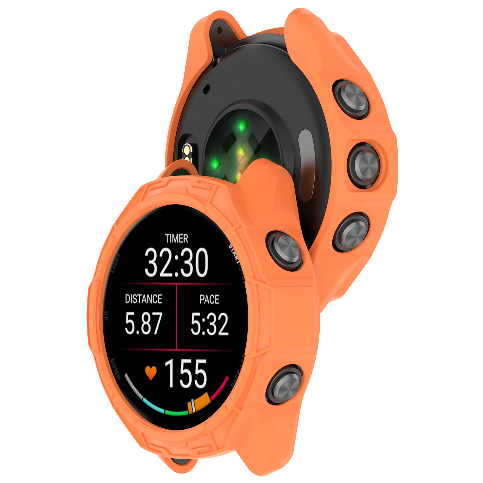 Suitable for Garmin Forerunner970 protective case tempered film integrated case FR970 skeletonized armor watch case undefined