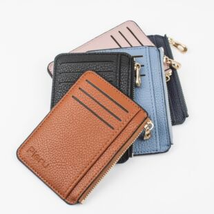 Foreign Trade Hot-selling Simple Multi-card Capacity Card Bag Unisex Multi-functional Litchi Pattern Driver's License Leather Case