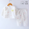 Autumn children's thermal underwear, cotton soft comfortable set for new born, long sleeve, wholesale