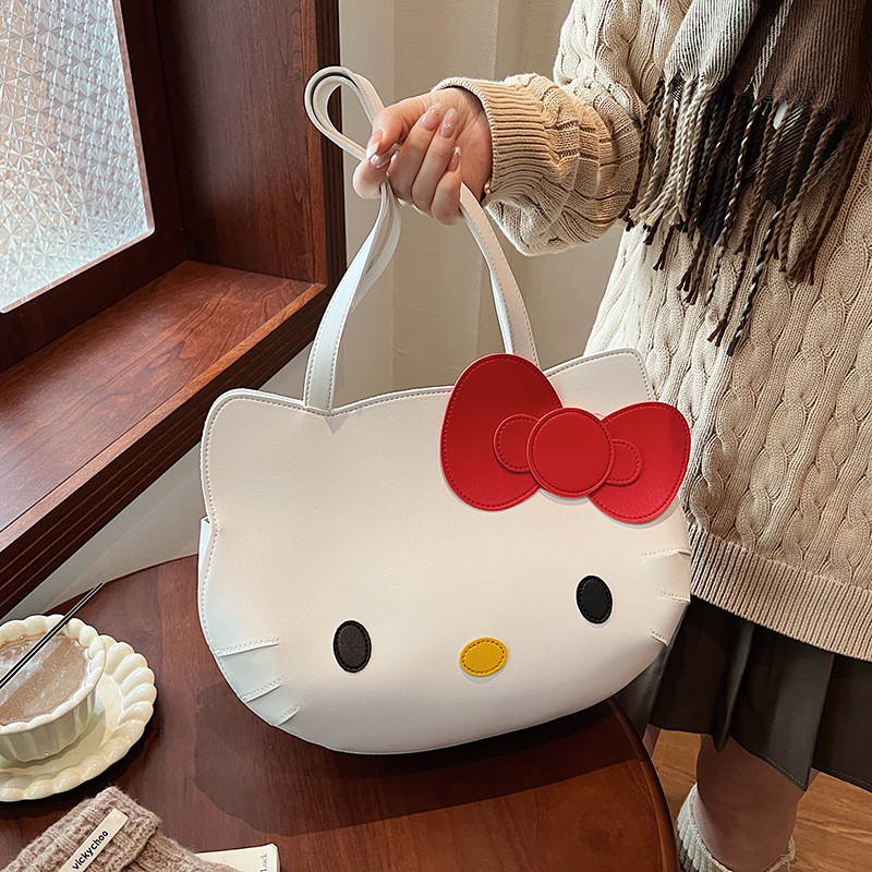 hellokitty托特包女可爱大容量学生上课单肩通勤包凯蒂猫小书包