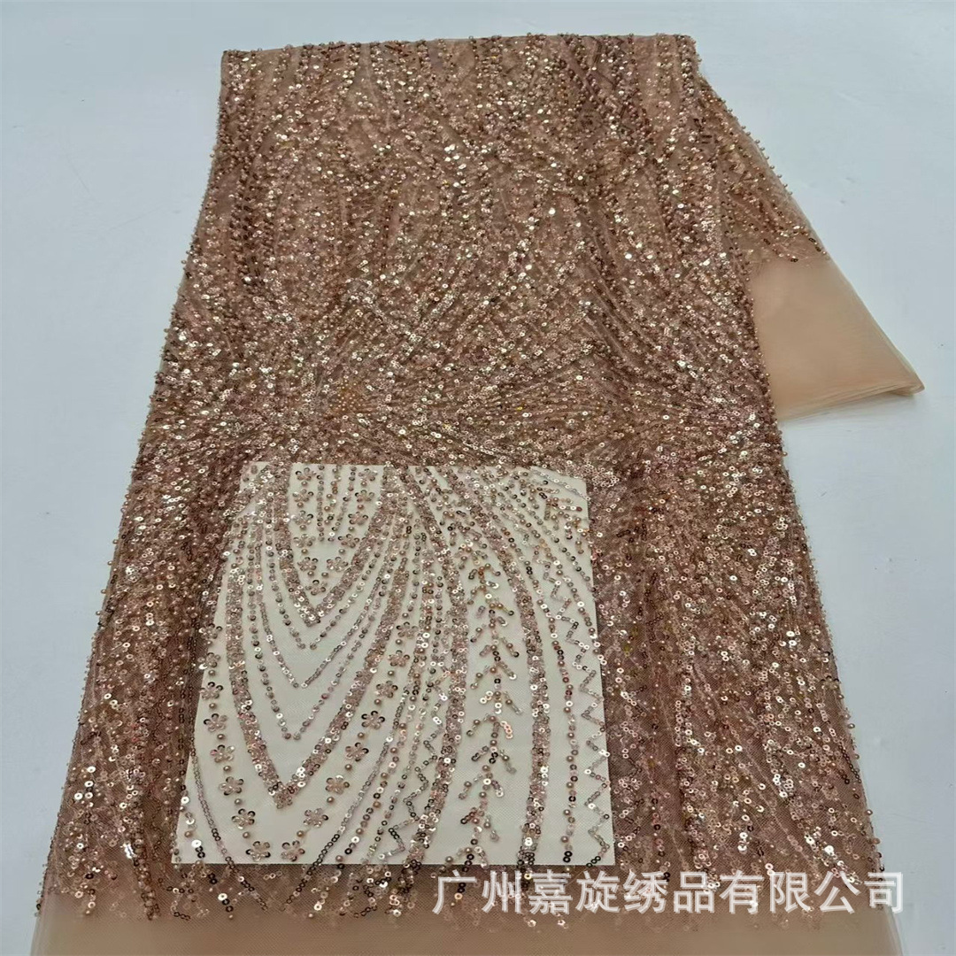 Bordado con cuentas y lentejuelas, tela para ropa, tela para vestidos de novia, tela para vestidos de alta costura, tela para vestidos, tela de malla, con cuentas.