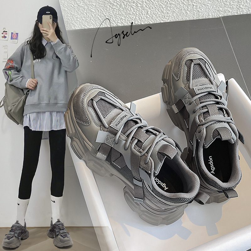 Zapatos Deportivos Augusden para Mujer, Primavera 2026, Plataforma, Suela Gruesa, Casuales, para Correr, a la Moda