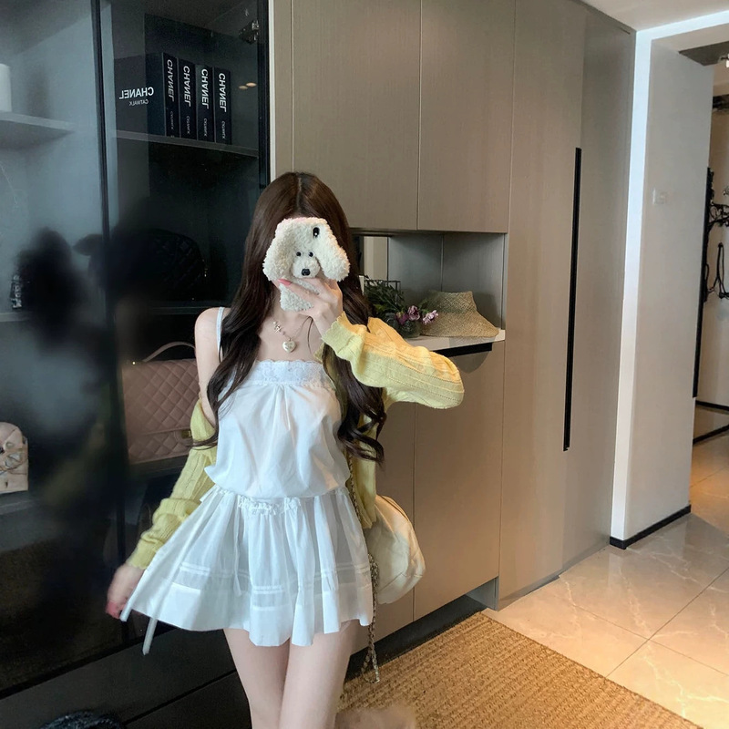 Callmeear//【Sling Dress】100% Cotton Sling Dress, New Spring Style, Sweet and Pure A-Line Dress Callmeear//【Sling Dress】100% Cotton Sling Dress, New Spring Style, Sweet and Pure A-Line Dress
