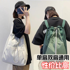 中学生ランドセルレディースおしゃれ巾着バックパック軽量大容量バックパックカジュアルレディースショルダーバッグ
