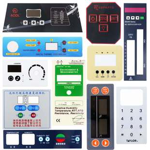 Control System Digital Display Switch Button Panel Digital Display Film Panel Identification Label