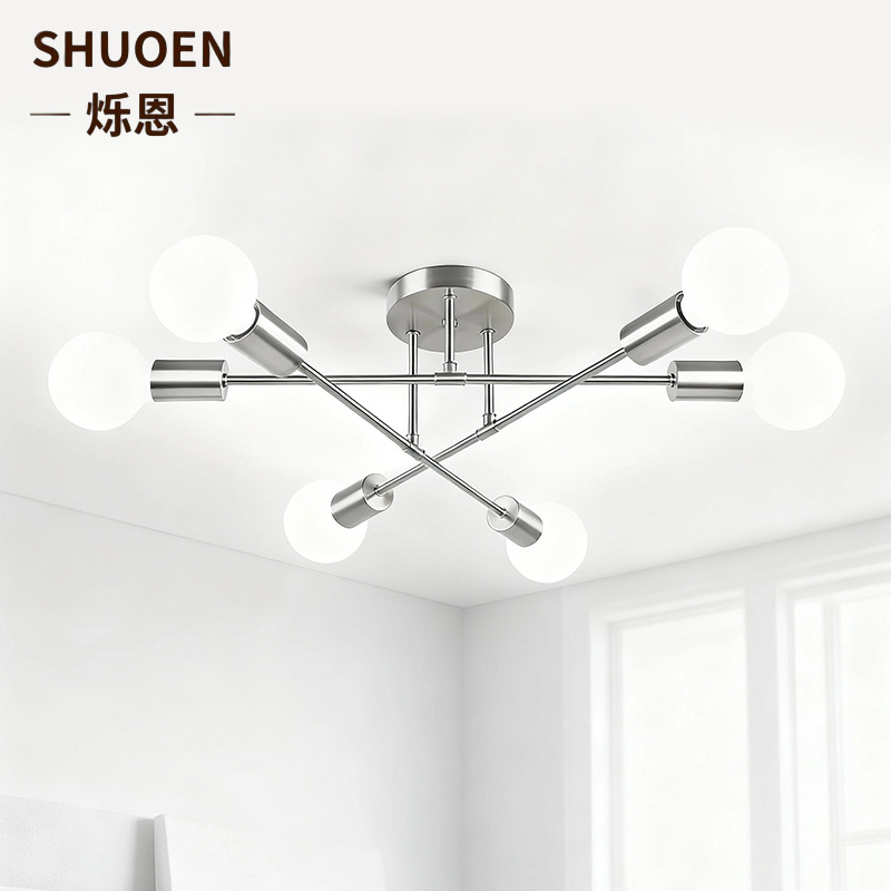 Cross-Border Ceiling Lamp Modern Minimalist Living Room Bedroom Dining Room Aisle Lamp Ceiling Atmosphere Lamp Zhongshan Lamps