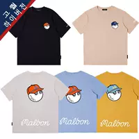Одежда для гольфа, футболка из чистого хлопка с короткими рукавами, мужская и женская корейская свободная летняя футболка с круглым вырезом