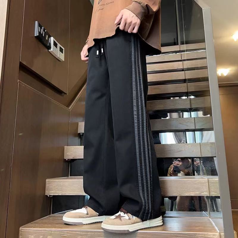 PaulFrank/夏季新款休闲裤长裤男宽松垂感百搭阔腿直通裤子2025年