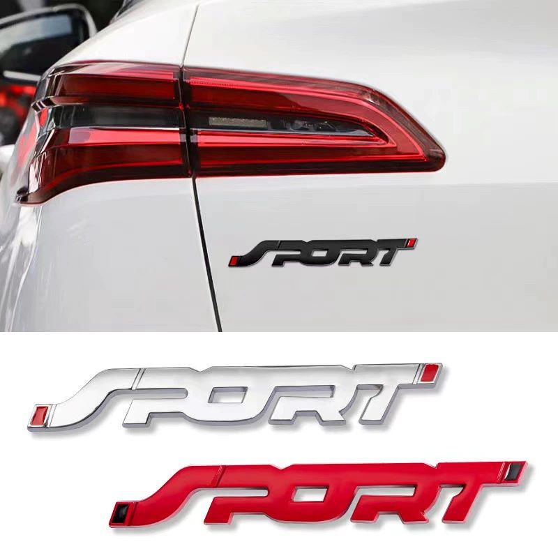 Suitable For Modified Ford SPORT Car Sticker Sports Tail 3D Metal Emblem_voghion.com