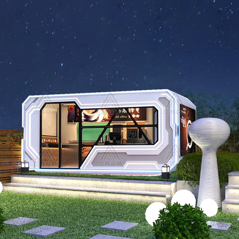 Space cápsula Mobile House Net Red Homestay Contenedor Residencia Apple Warehouse Servicio de oficina Estación Lounge