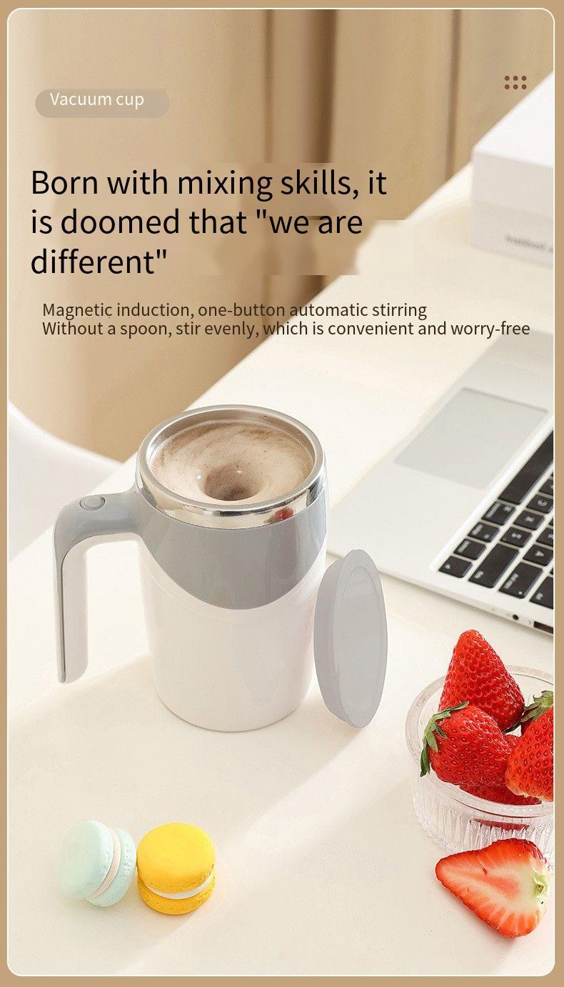 Háztartási keverőpohár mágneses töltésű keverőpohár kreatív ajándék csésze kávé keverőpálca csésze teljesen automatikus keverőpohár_voghion.com