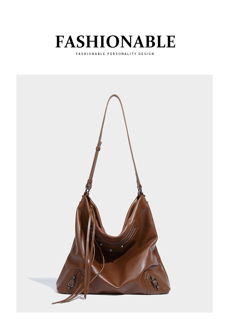 2024 New Casual Tote Style Versatile Handbag Commuting Large Capacity One Shoulder Women's Bag_voghion.com