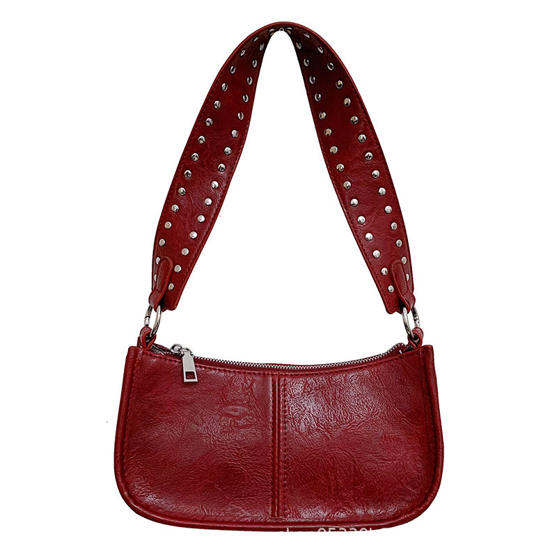 Bolso de moda ins de personalidad de nicho para mujer 2024 bolso de bola de masa láser brillante de otoño bolso de hombro de alta gama