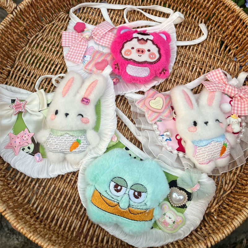 Мультяшный нагрудник для собак Sanrio Muppet короткий плюшевый горький медведь Слип полотенце нагрудник милый шарф