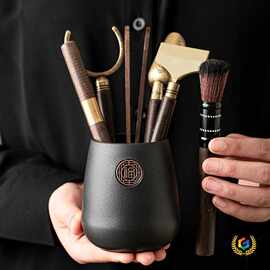 ☆茶道六君子功夫茶具茶道零配套装大全用品茶台茶桌茶盘泡茶杯工