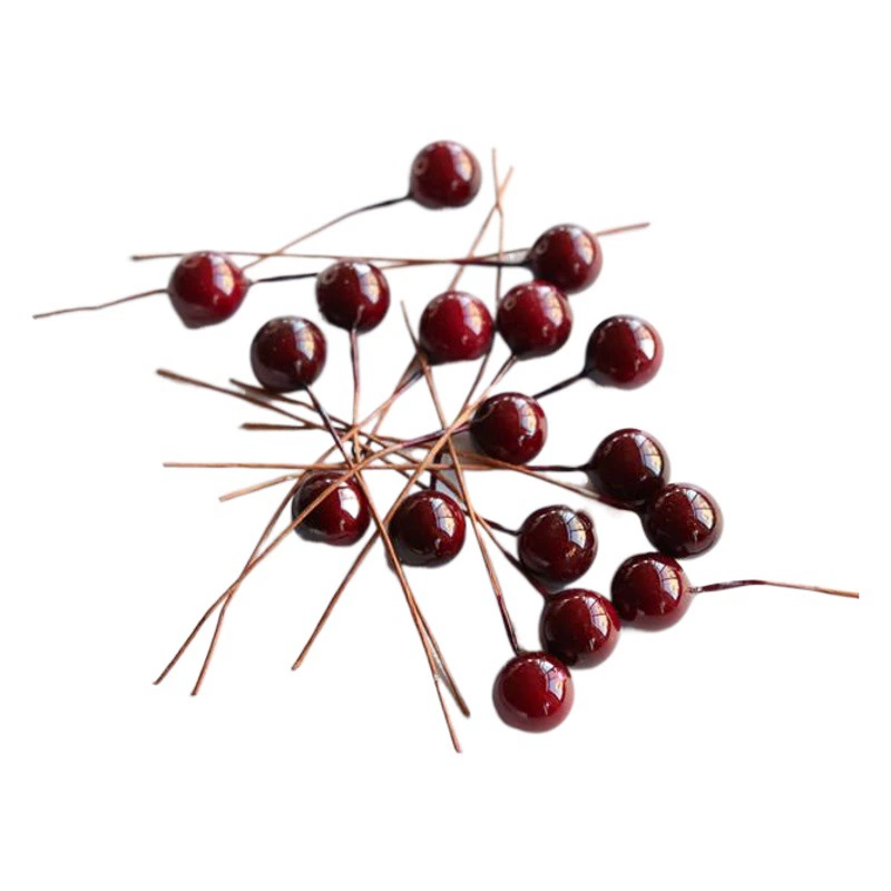 10 мм моделирование ягоды коробка конфет аксессуары Рождественский подарок DIY моделирование цветения вишни бусины маленькие фруктовые ягоды