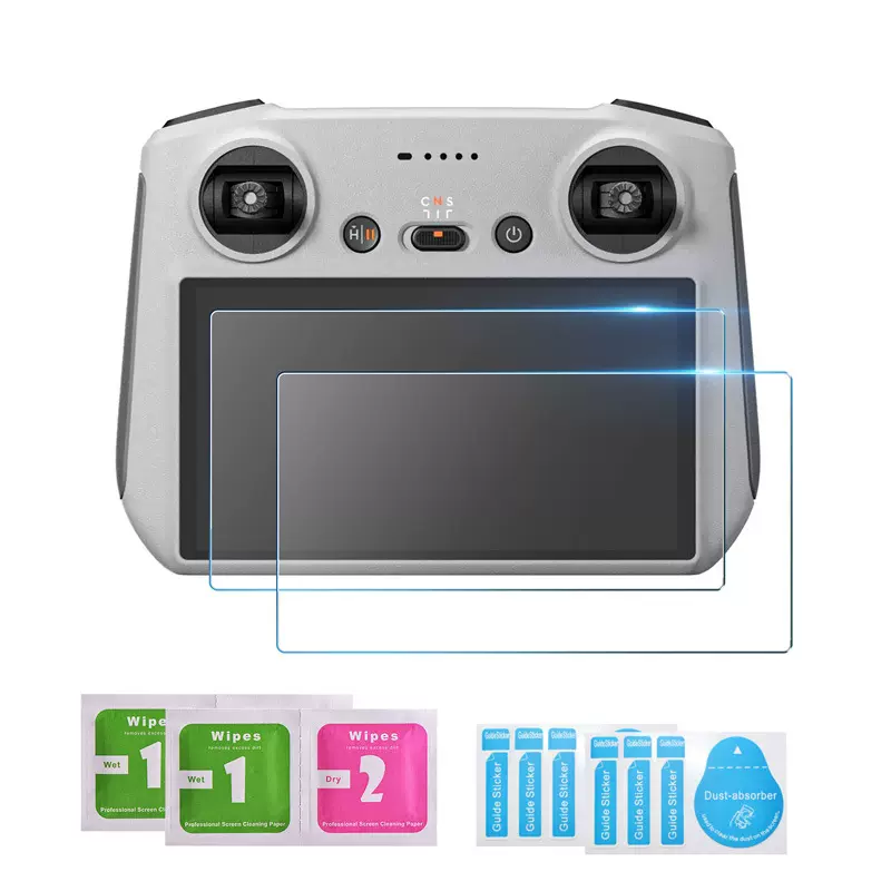 大疆DJI无人机配件带屏RC2遥控器高清钢化膜MINI3/4PRO/AIR 3/Neo