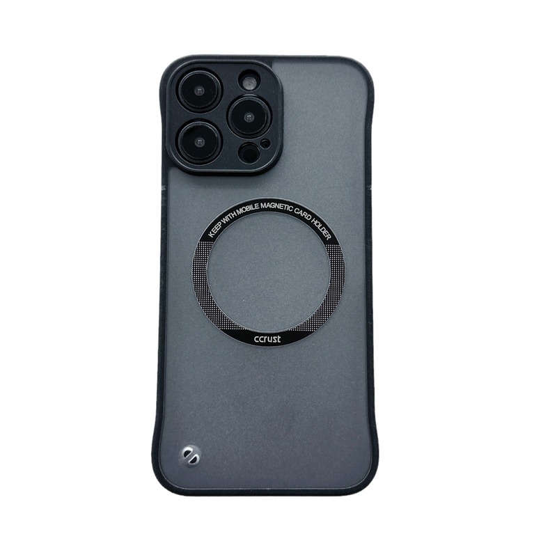 Apple 16 マットフレームレス磁気吸着スマホケース iPhone 17 Pro Max 四隅落下防止保護カバー 15対応|undefined