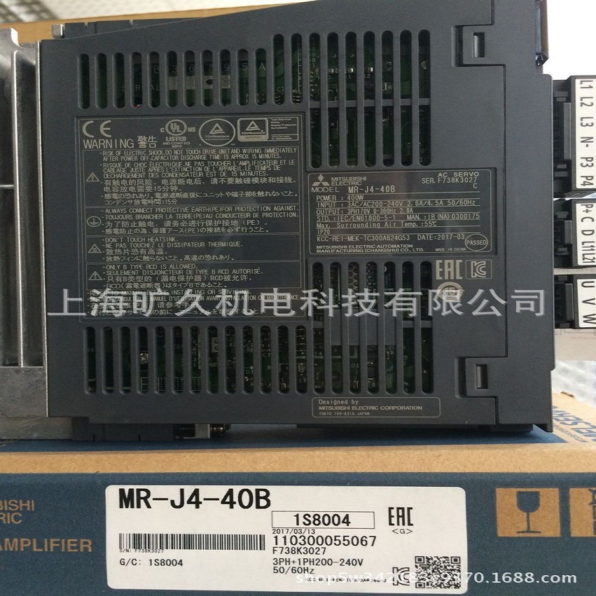 伺服驱动器/MR-J4-40B/全新原装正品.质保一年 全新  议价