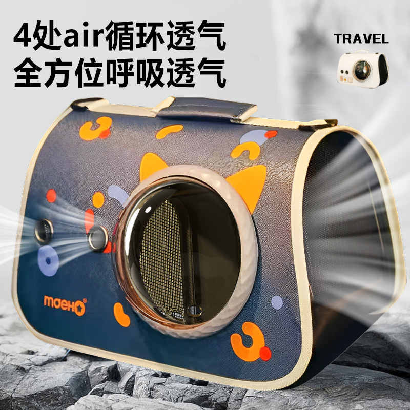 猫バッグスペースカプセルアウトポータブルペットバックパックショルダーサイドオープニング大容量通気性ペット用品卸売|undefined