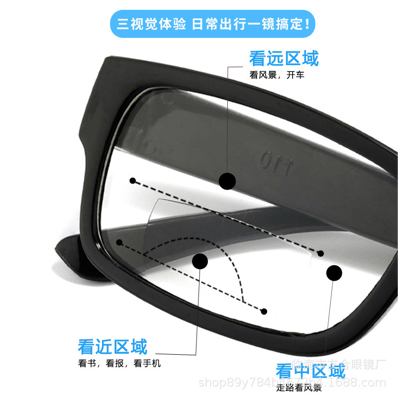 新型双光老眼鏡近遠両用老眼鏡ファッション超軽量男女老眼鏡メーカー直販|undefined