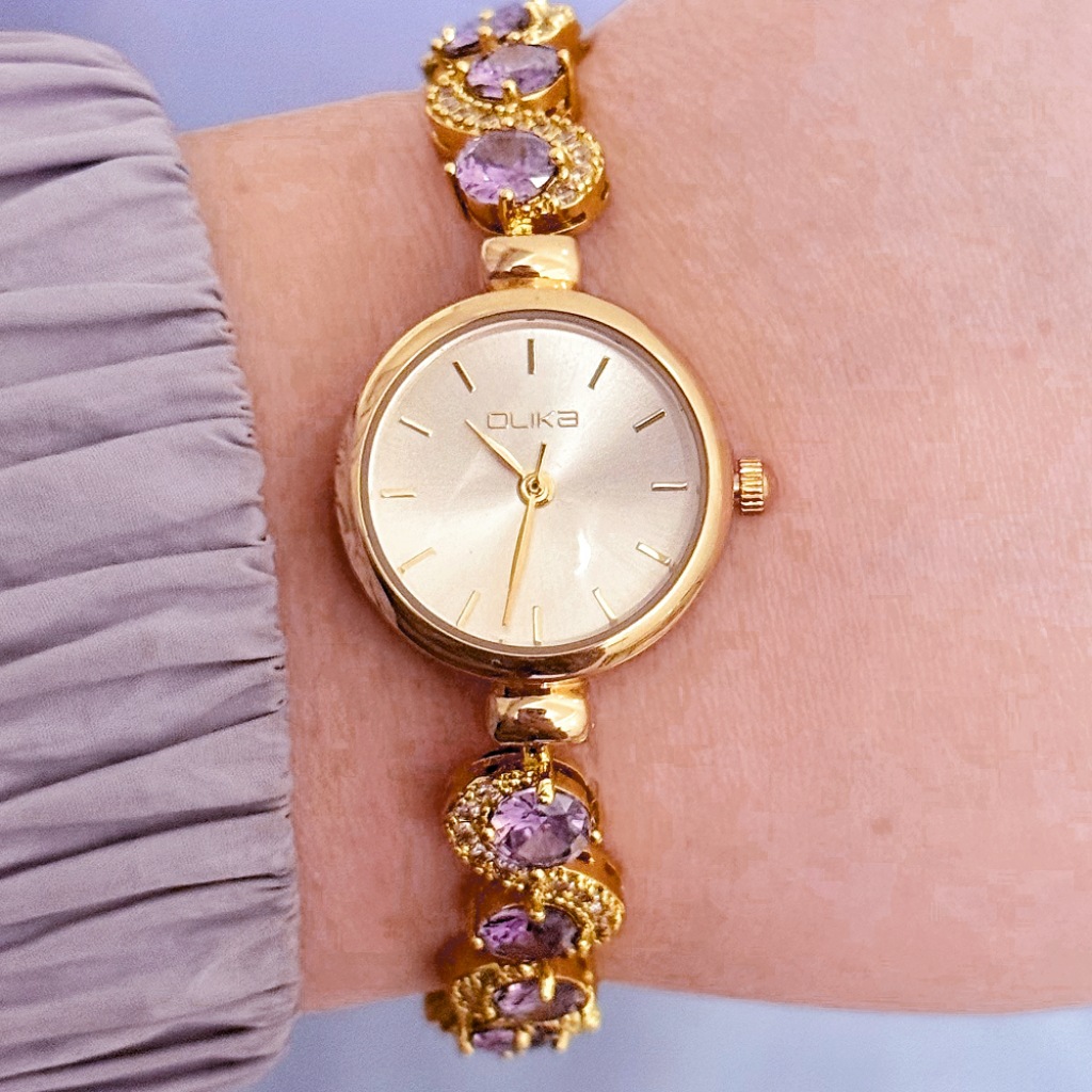 Reloj pulsera para mujer con incrustaciones de diamantes lujo_voghion.com