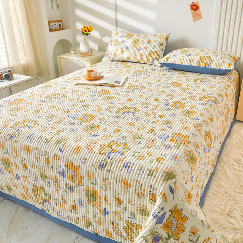 2025 nuevo estilo cubierta de cama de verano tatami de una pieza especial sábana acolchada cubierta de cama dormitorio individual juego de tres piezas