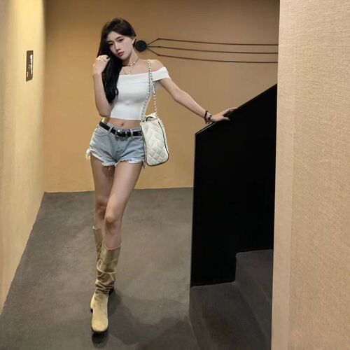 Autumn/Winter Pop Star Boots, Leg-Gathering Knee-High Slimming Boots for Women, Folded Design, New Arrival Long Boots
