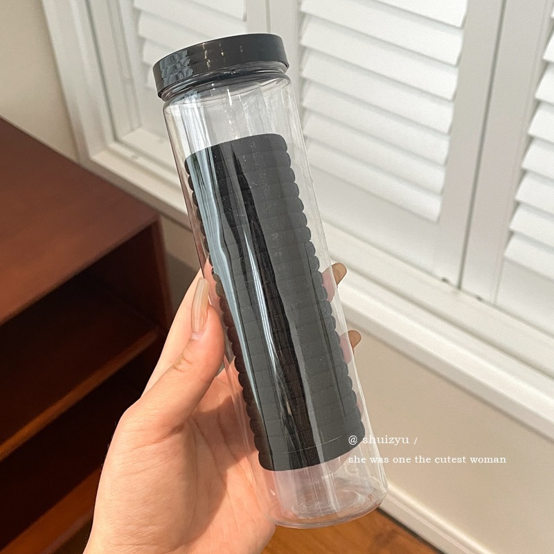 Otoño e invierno, lazo redondo para el cabello enlatado, funda de cuero para el cabello, cuerda para la cabeza, banda elástica circular de alta calidad para mujer, no daña la cuerda para el cabello