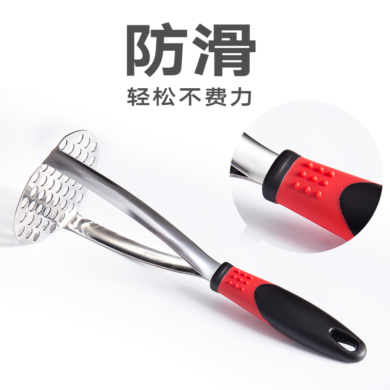 430 trituradora de acero inoxidable manual puré de patata prensa engrosada mango patata prensa patata Mascher suministros de cocina