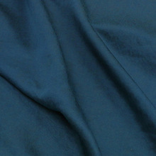 【午夜蓝】重磅莨绸真丝素平缎龟裂纹非遗香云纱布料旗袍服装面料