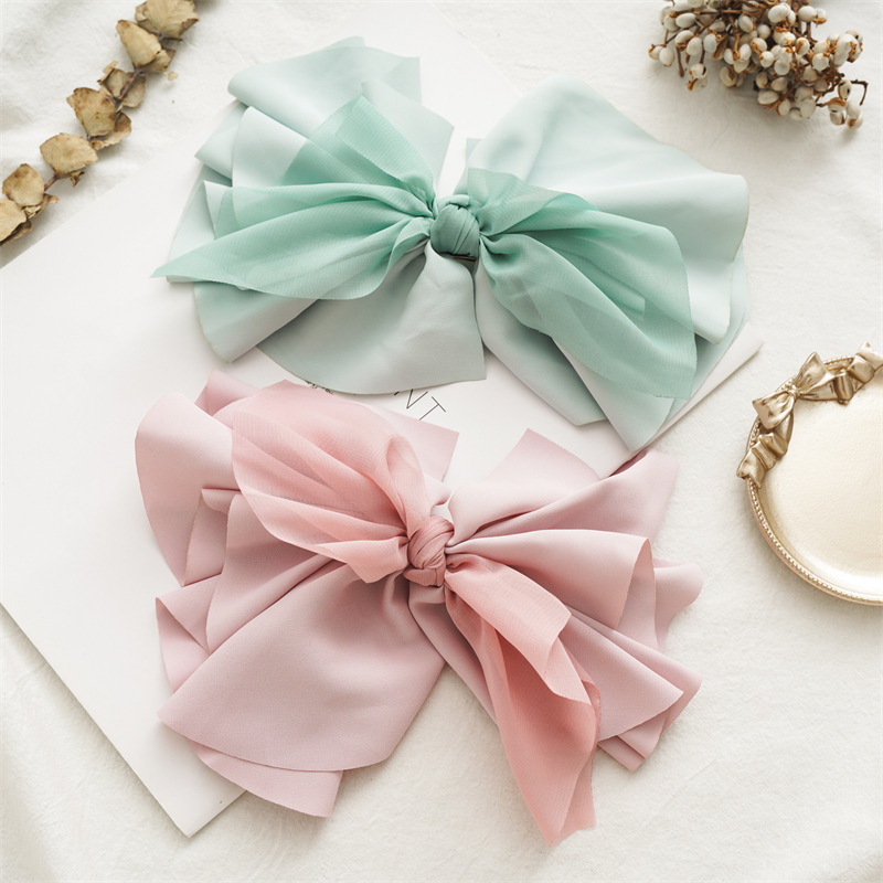 Women's IG Style Sweet Bow Knot Cloth Hair Clip display picture 7