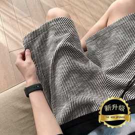 复古工装短裤男夏季新款时尚潮牌宽松百搭阔腿休闲五分裤阔腿裤