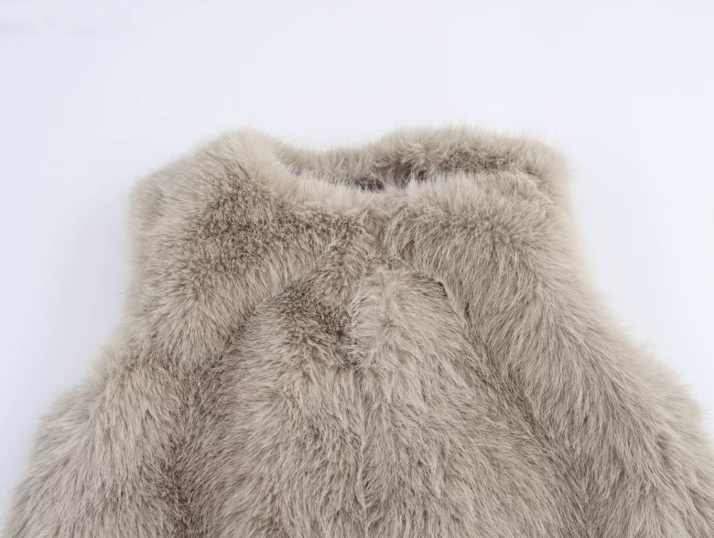 Frauen kleidung herbst winter neue street fashion einfarbig pelz weste jacke_voghion.com