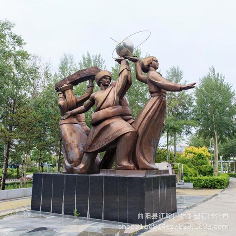 户外铸铜人物雕塑少数民族人物铜雕厂家创意文化城市雕塑景观设计|undefined