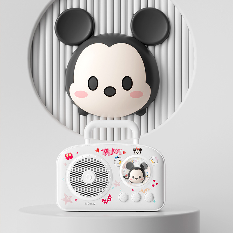 ディズニー Bluetooth スピーカー ミニ かわいい スーツケース 小型スピーカー アウトドア サブウーファー 高価値 誕生日プレゼントに最適|undefined