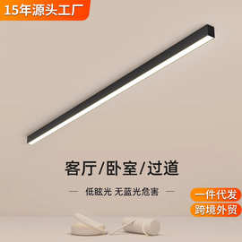 过道走廊灯简约现代阳光房入户玄关阳台吸顶灯LED极简一字长条灯