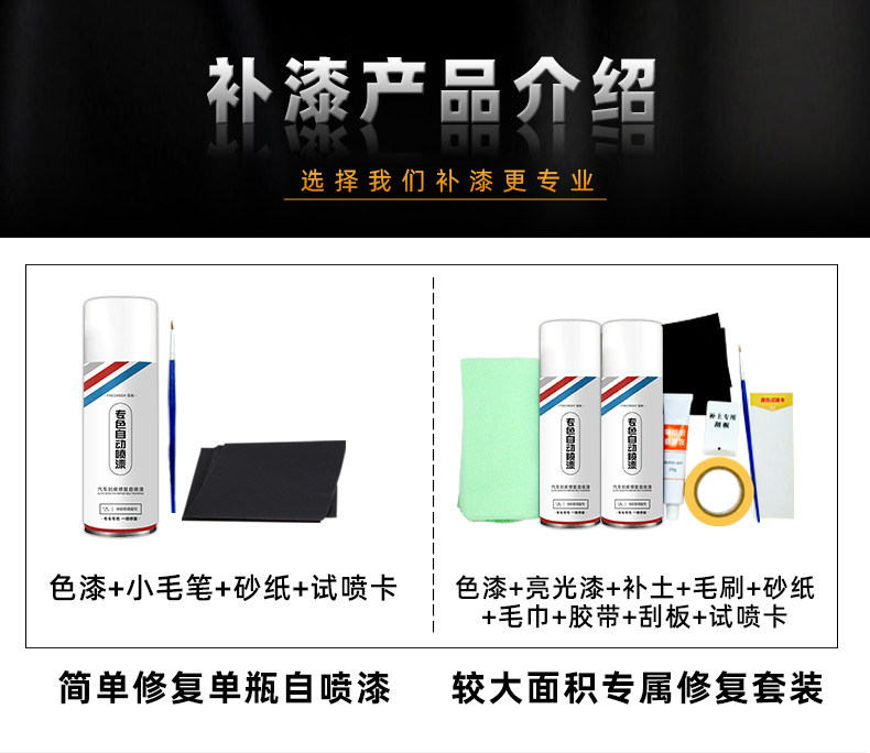 Weipai Lanshan car paint, self-applied spray paint, car paint in pine green and Li River blue, scratch and dent repair paint
