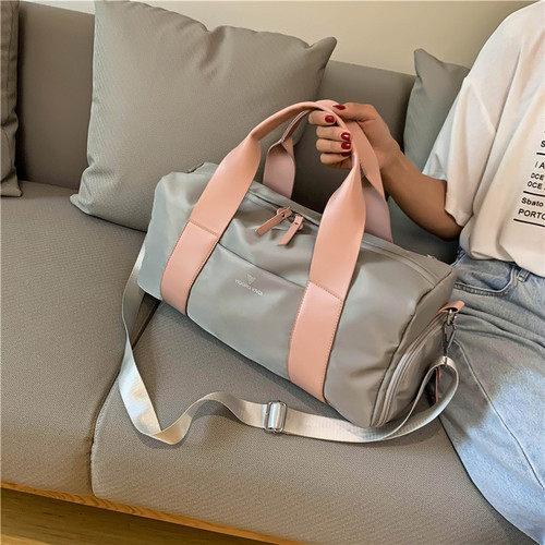 Travel bag for women, dry-wet separation, sports, crossbody, waterproof, large capacity, hand-held luggage bag, custom fitness bag for men