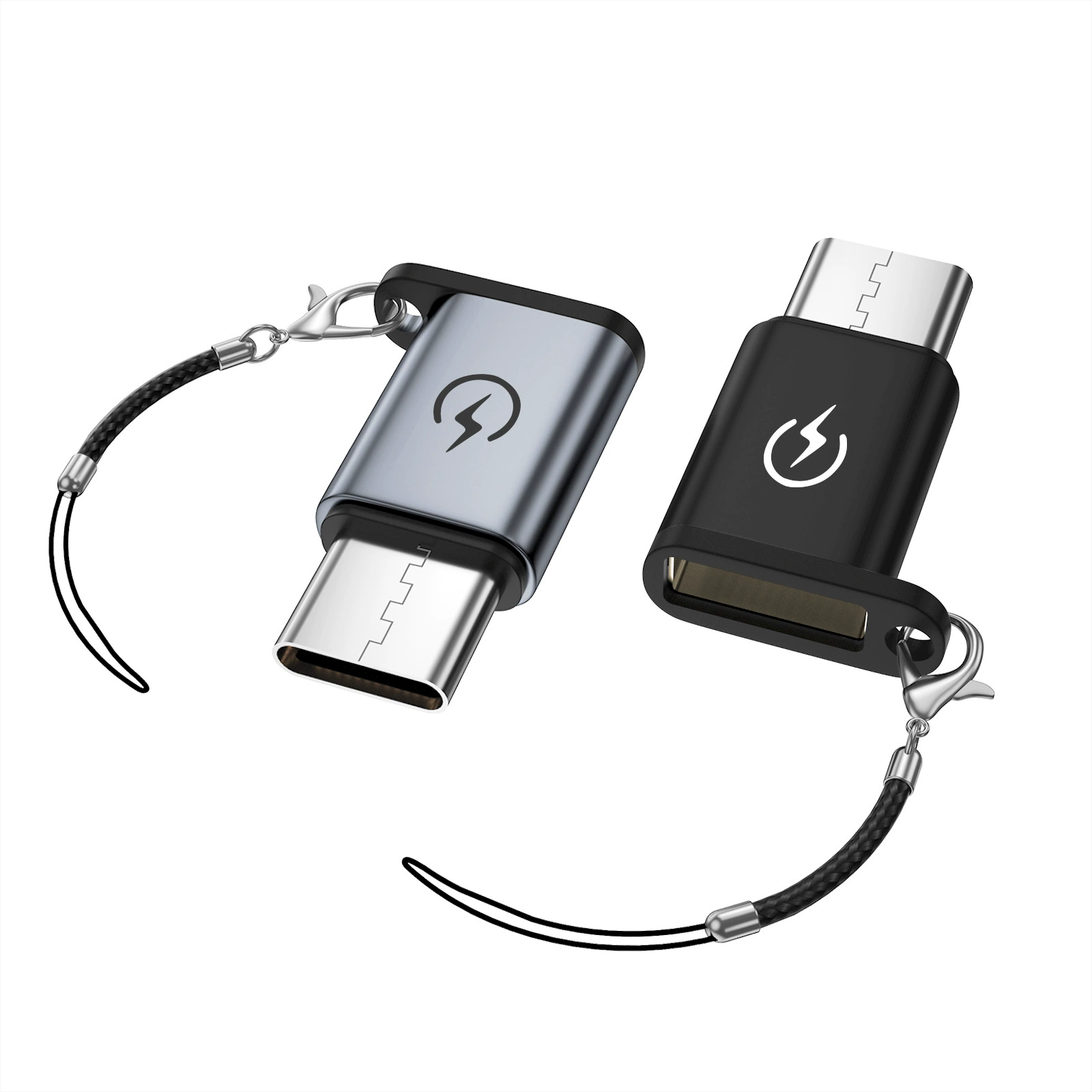 Адаптер Type-C (штекер) на Lightning (гнездо) с шнурком, переходник USB-C на Lightning