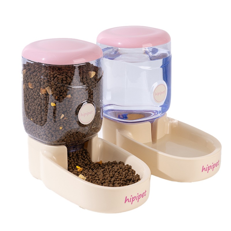 Alimentar automáticamente agua potable transfronteriza para mascotas en el hogar tazón de agua tazón de grano 4L gran capacidad para perros y gatos beber agua para comer